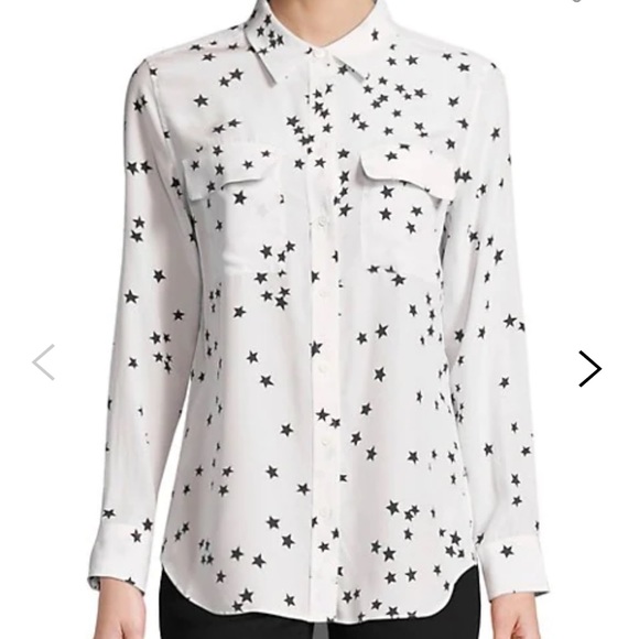 Equipment Star Blouse Size Sm - Picture 5 of 5